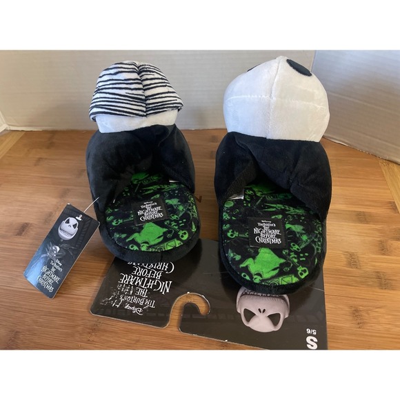 Disney Nightmare Before Christmas Jack Skellington Sally Plush Slippers S 5/6 - Picture 6 of 10